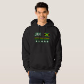 Veste À Capuche Drapeau Jamaïque (Devant entier)