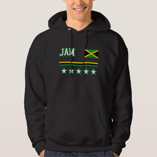 Veste À Capuche Drapeau Jamaïque (Devant)