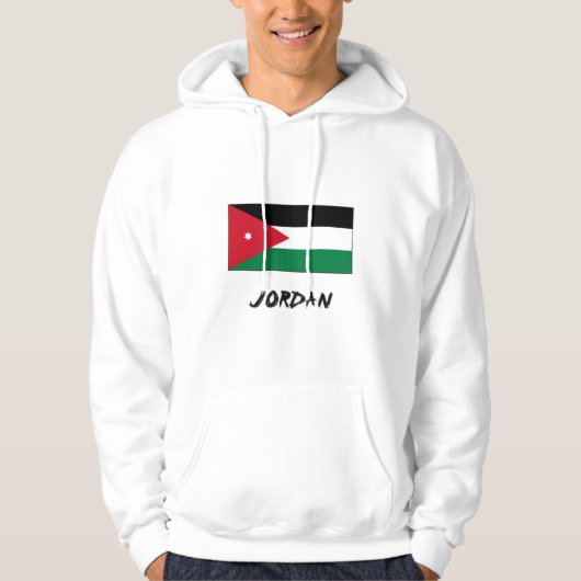 Veste À Capuche Drapeau Jordanie (Devant)