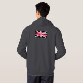 Veste À Capuche Drapeau Londres/Britannique noir (Dos entier)