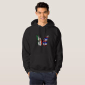 Veste À Capuche Drapeau mexicain hawaïen (Devant entier)