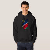 Veste À Capuche Drapeau Namibie (Devant entier)