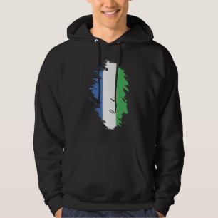 Veste À Capuche Drapeau national de la Sierra Leone souvenir pour