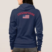 Veste À Capuche Drapeau officiel CHAMPIONS USA vrai tee - shirt cl (Dos)