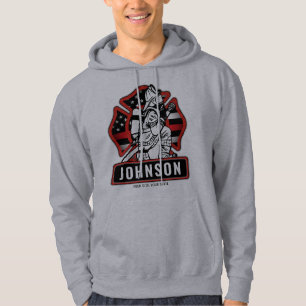 Veste À Capuche Drapeau patriotique personnalisé de pompier