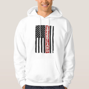 Veste À Capuche Drapeau Patriotique Vertical Vintage Luckyland