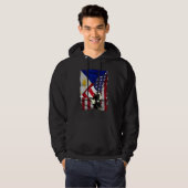 Veste À Capuche Drapeau Philipp Philipp à mi-Filipino (Devant entier)