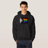 Veste À Capuche Drapeau Progress Pride (Tout le monde est le bienv (Devant entier)