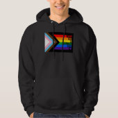 Veste À Capuche Drapeau Progress Pride (Tout le monde est le bienv (Devant)