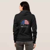 Veste À Capuche Drapeau Radical par Basic Decency USA (Dos entier)