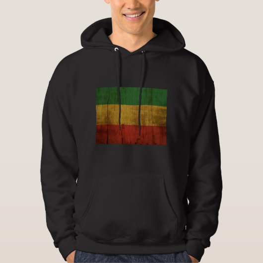 Veste À Capuche Drapeau Rastafara - Jah Rastafari Rasta Queen Swea (Devant)