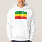 Veste À Capuche Drapeau rastafarien Rasta Ethiopie (Devant)