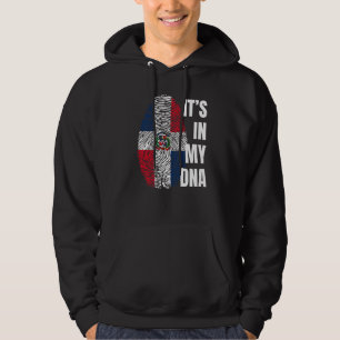 Veste À Capuche Drapeau République Dominicaine empreintes digitale