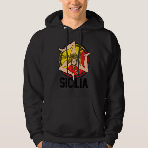 Veste À Capuche Drapeau Sicile Sicilie Palerme Italie 1
