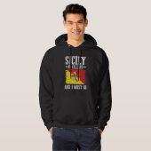 Veste À Capuche Drapeau sicilien Sicile (Devant entier)