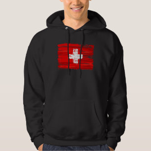 Veste À Capuche Drapeau Suisse