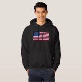 Veste À Capuche drapeau usa (Devant entier)