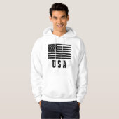 Veste À Capuche Drapeau USA   (Devant entier)