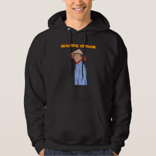 Veste À Capuche Drapeau Viet Nam Champs de riz des agriculteurs vi