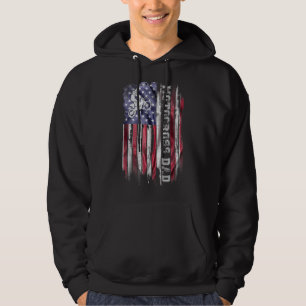 Veste À Capuche Drapeau vintage Usa Fier Motocross Dirt Vélo Papa