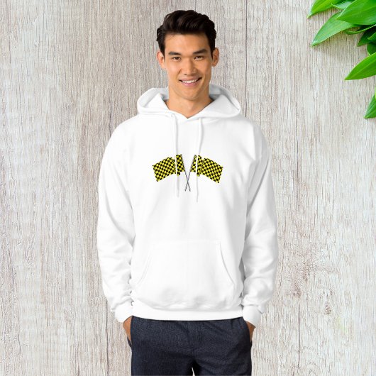 Veste À Capuche Drapeaux de course jaunes et noirs