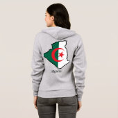 Veste À Capuche Drapeaux et pays Algérie (Dos entier)