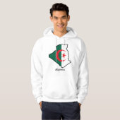 Veste À Capuche Drapeaux et pays Algérie (Devant entier)