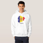 Veste À Capuche Drapeaux et pays Andorre (Devant entier)