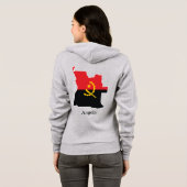 Veste À Capuche Drapeaux et pays Angola (Dos entier)