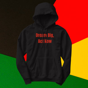 Veste À Capuche Dream Big Act Now Motivational