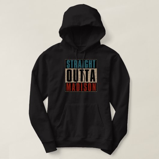 Veste À Capuche Droit devant Madison Wisconsin WI (Design devant)
