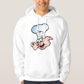 Veste À Capuche Drôle Cartoon Cochon Chef avec Casquette (Devant)