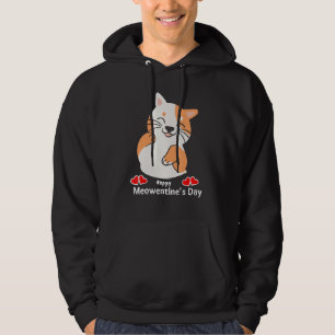 Veste À Capuche Drôle Cat Citation Happy Meowentine S Day Valentin