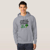 Veste À Capuche Drôle « C'est foutu, mangez vert » | Nom/Texte per (Devant entier)