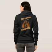 Veste À Capuche Drôle de motivation de course de Bigfoot (Dos entier)