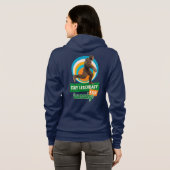 Veste À Capuche Drôle de motivation de course de Bigfoot (Dos entier)