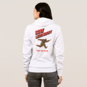 Veste À Capuche Drôle de motivation de course de Bigfoot (Dos entier)