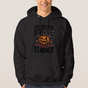 Veste À Capuche Drôle de professeur d'Halloween Balai Cassa Concep