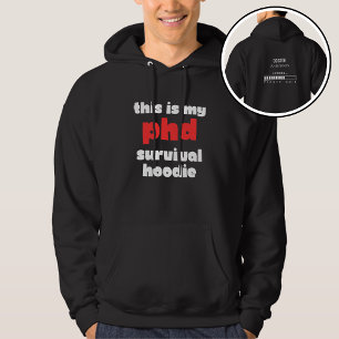 Veste À Capuche Drôle de survie au doctorat personnalisé Nom du do
