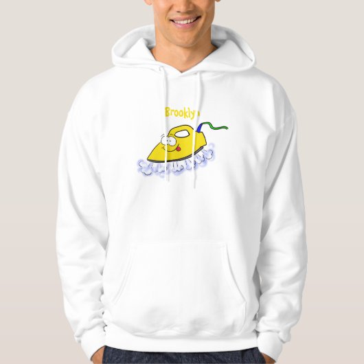Veste À Capuche Drôle dessin animé linge de fer (Devant)