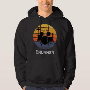 Veste À Capuche Drôle Drummer Art Pour Hommes Femmes Drum Set Drum