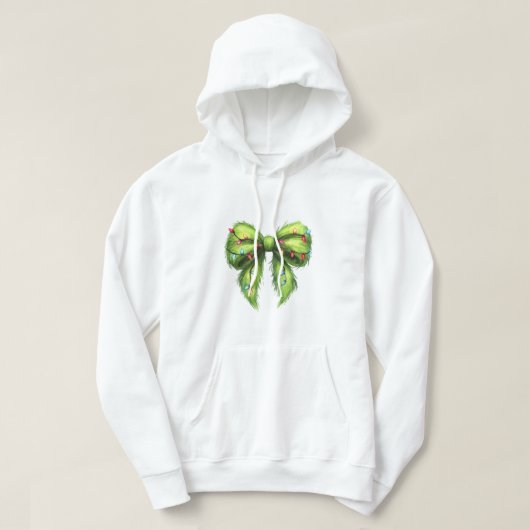 Veste À Capuche Drôle Grinchmas Coquette Bow (Design devant)
