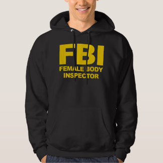 Veste À Capuche Drôle Inspecteur du corps féminin du FBI