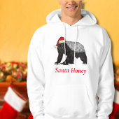 Veste À Capuche Drôle Noël Honey Badger Père Noël Honey Citation