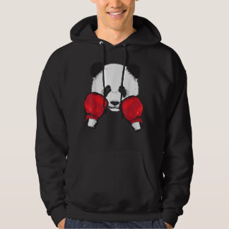 Veste À Capuche Drôle Panda Boxer Cool Amoureux des animaux Gants 