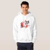 Veste À Capuche Drôle Patriote Canadien. (Devant entier)