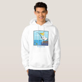 Veste À Capuche Drôle pélican de pêche (Devant entier)