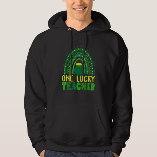 Veste À Capuche Drôle Saint Patrick's Day Sayings, un professeur c (Devant)