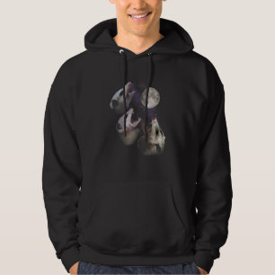Veste À Capuche Drôle Trois Lune Opposum Avec 3 Possum Howling &