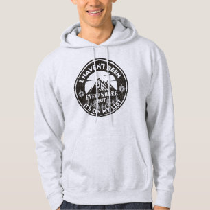 Veste À Capuche drôle voyageur du monde je n'ai pas été partout